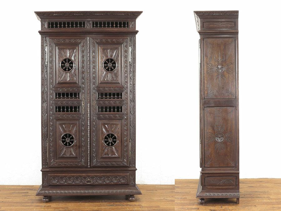 アンティーク家具　彫刻家具　ボンティエール