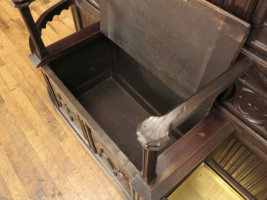 アンティーク家具　ゴシック　ホールスタンド