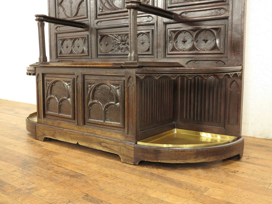 アンティーク家具　ゴシック　ホールスタンド