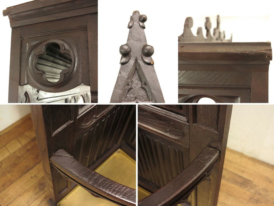 アンティーク家具　ゴシック　ホールスタンド