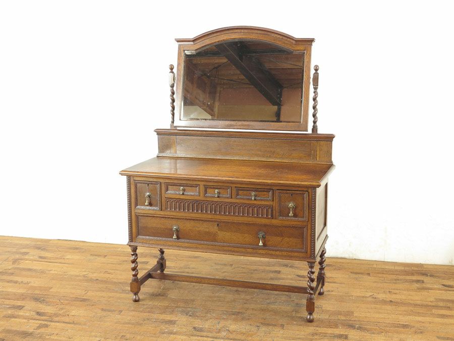 イギリスアンティーク家具　ドレッサー　鏡台