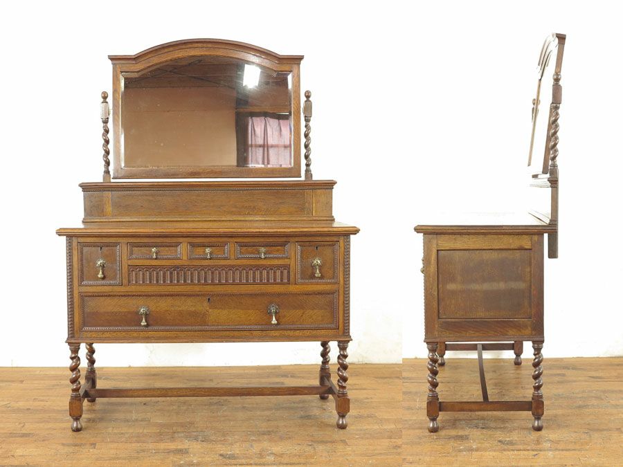 イギリスアンティーク家具　ドレッサー　鏡台