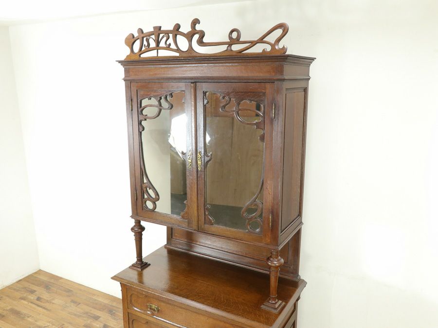 アンティーク家具　アールヌーボーキャビネット