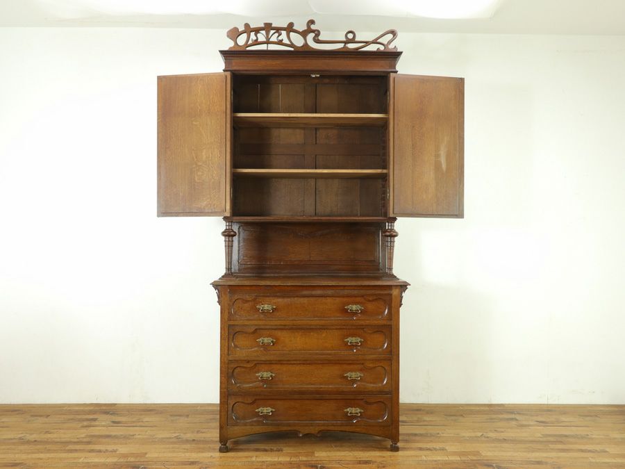 アンティーク家具　アールヌーボーキャビネット