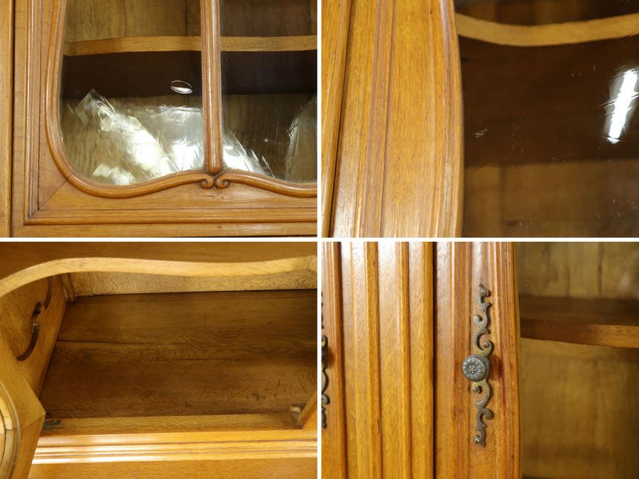 猫脚キャビネット　アンティークフレックス