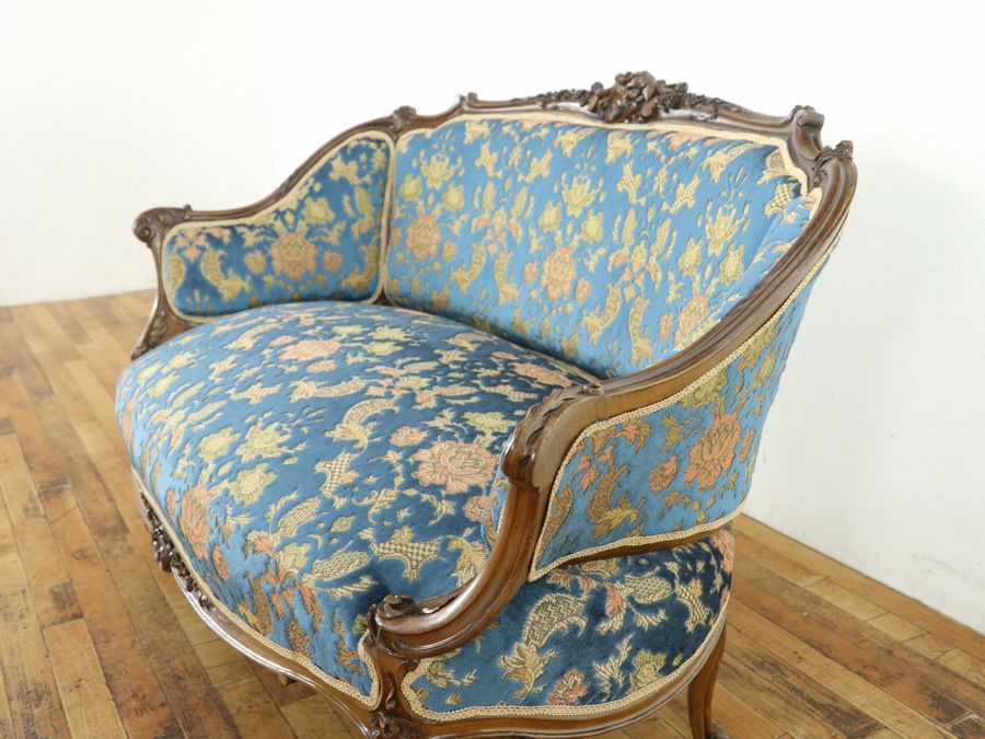 フランスアンティーク家具　ソファ ルイ15世様式
