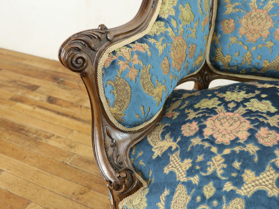 フランスアンティーク家具　ソファ ルイ15世様式