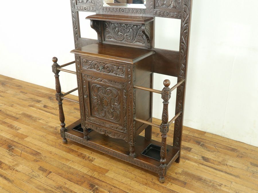 アンティーク家具　ホールスタンド 帽子掛け