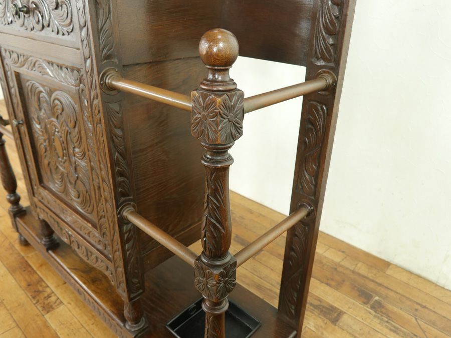 アンティーク家具　ホールスタンド 帽子掛け