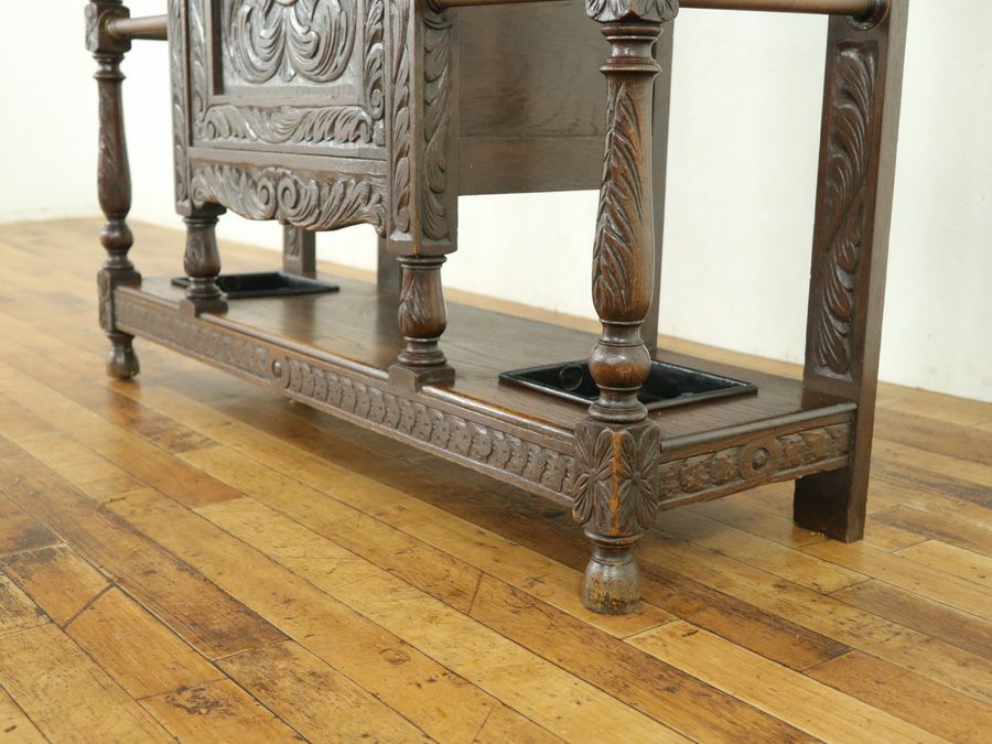 アンティーク家具　ホールスタンド 帽子掛け