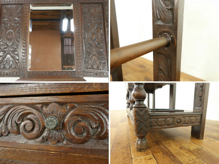 アンティーク家具　ホールスタンド 帽子掛け