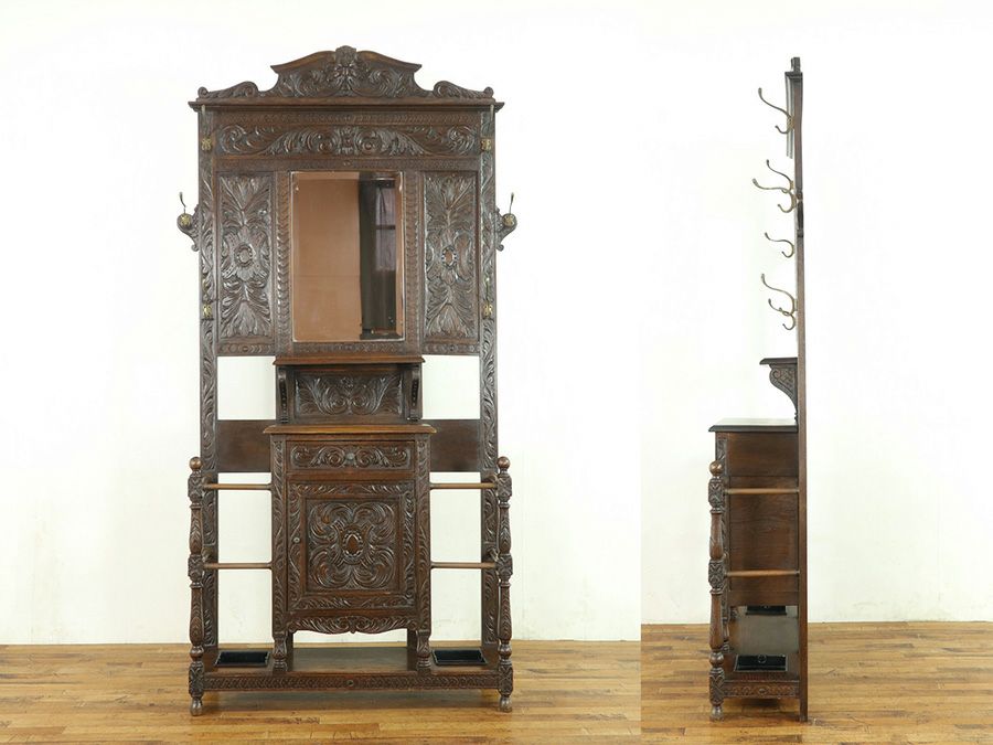アンティーク家具　ホールスタンド 帽子掛け