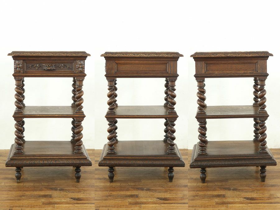 マーブルトップサイドテーブル