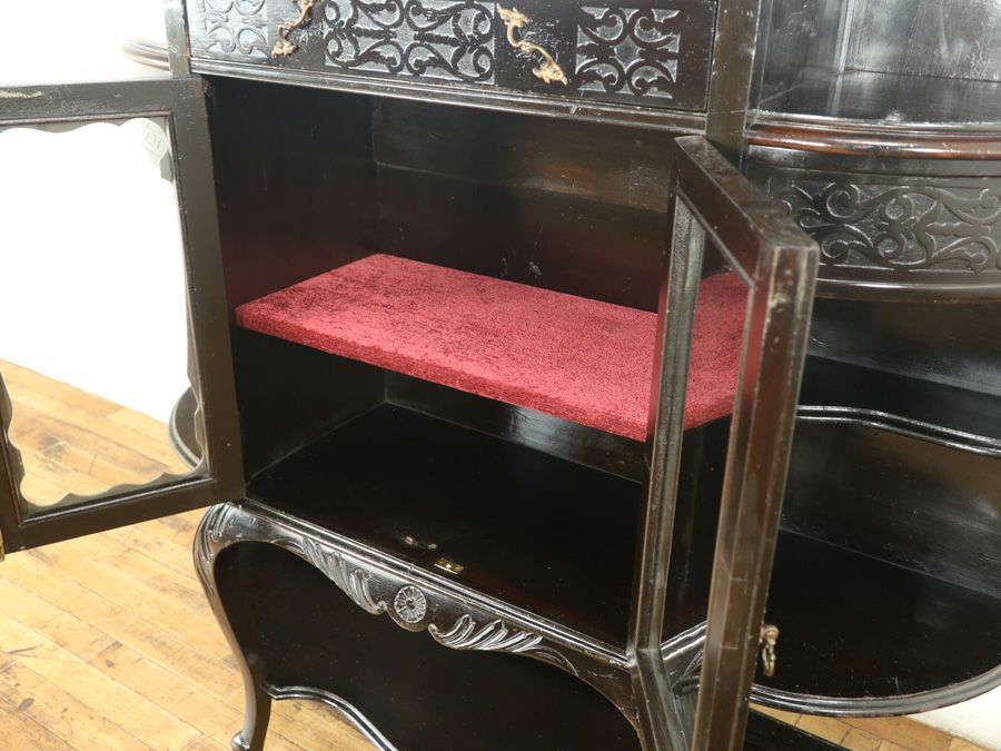 アンティーク家具　ビクトリアンパーラーキャビネット