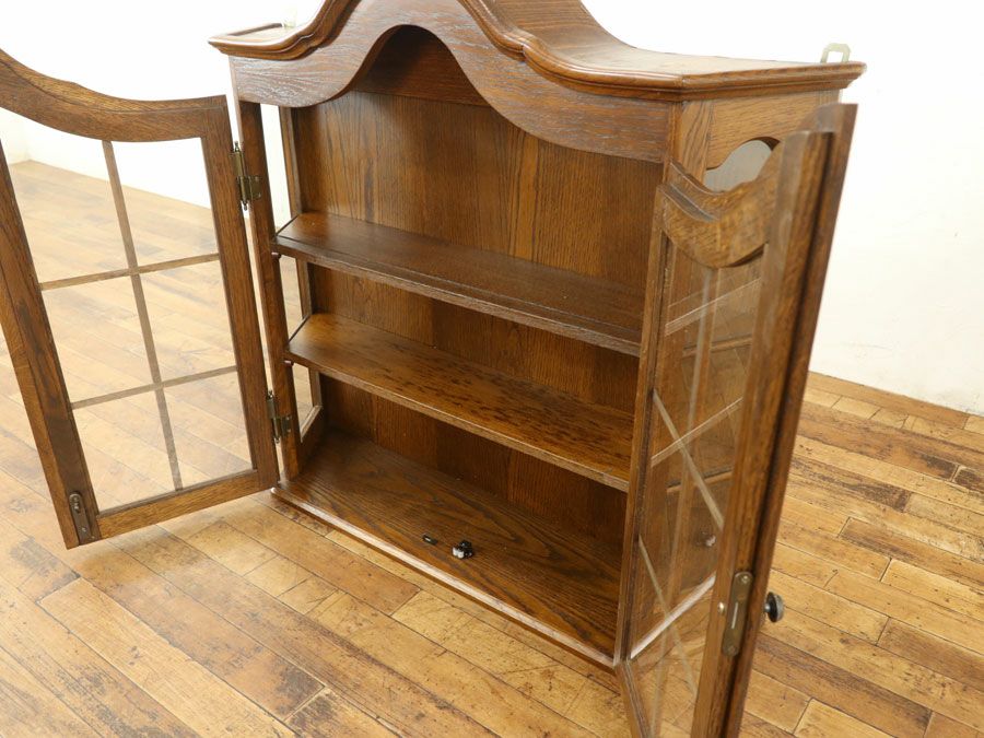 アンティーク家具 ウォールキャビネット 64727