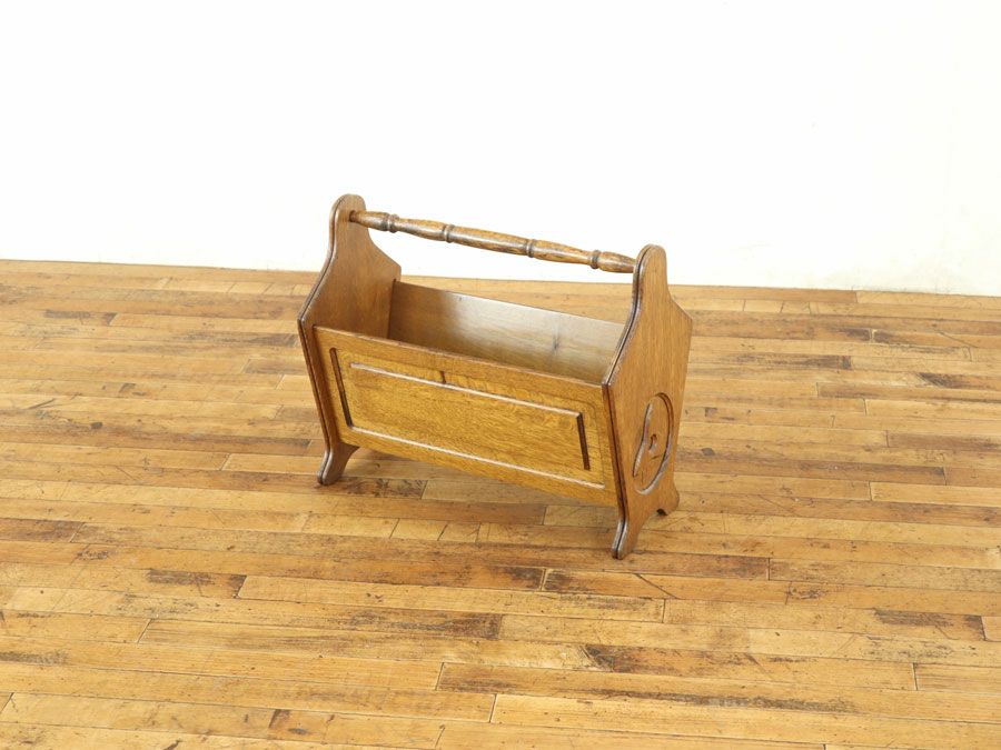 アンティーク家具 マガジンラック 64736d