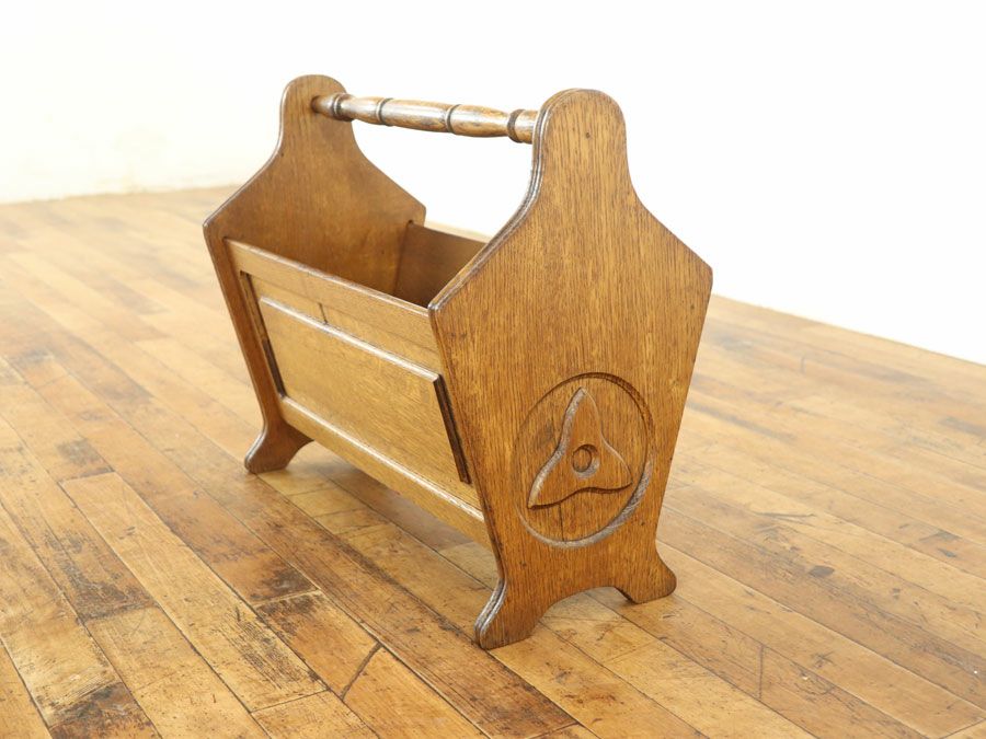 アンティーク家具 マガジンラック 64736d