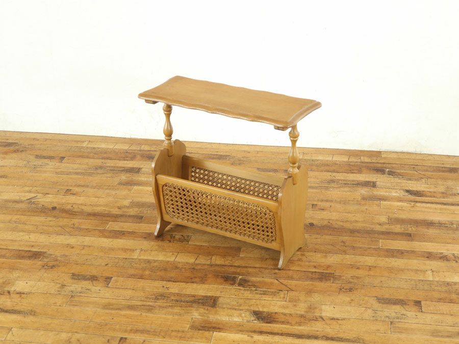 アンティーク家具 マガジンラック 64733b