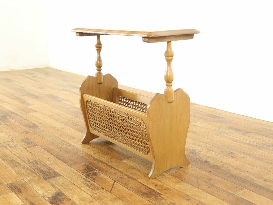 アンティーク家具 マガジンラック 64733b