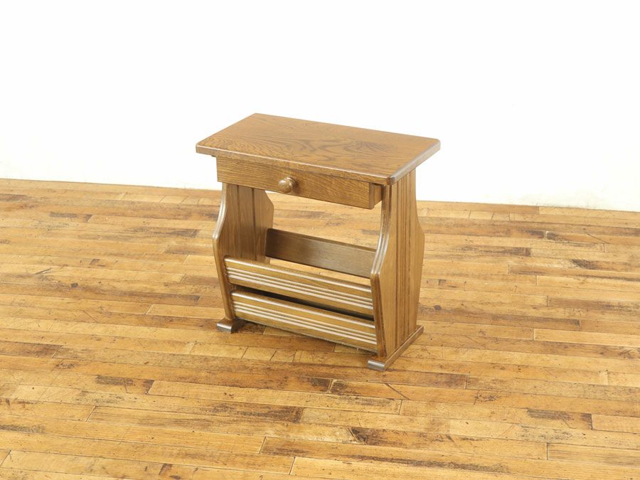アンティーク家具 マガジンラック 64736j