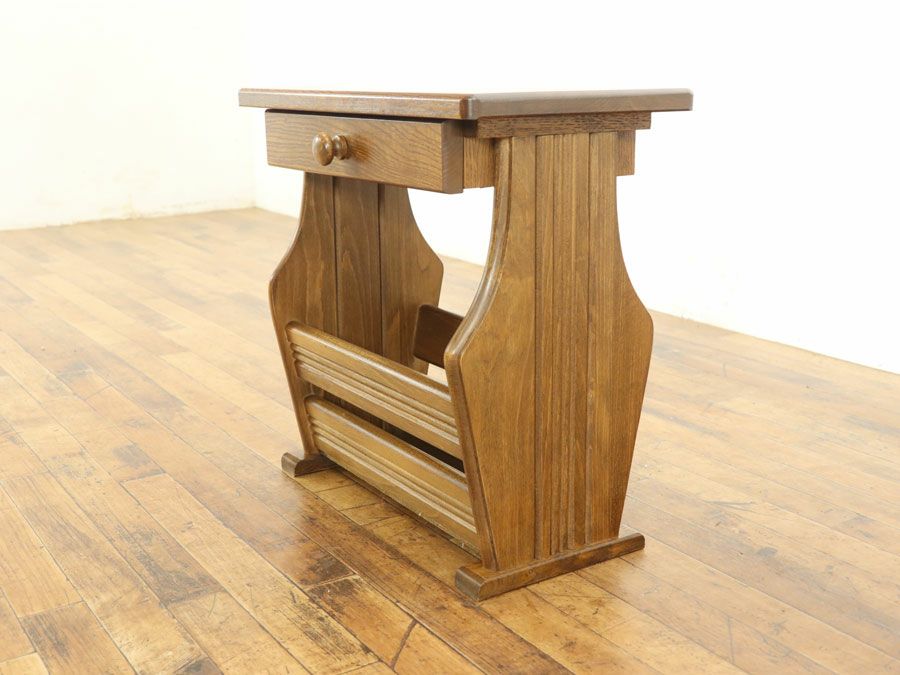アンティーク家具 マガジンラック 64736j