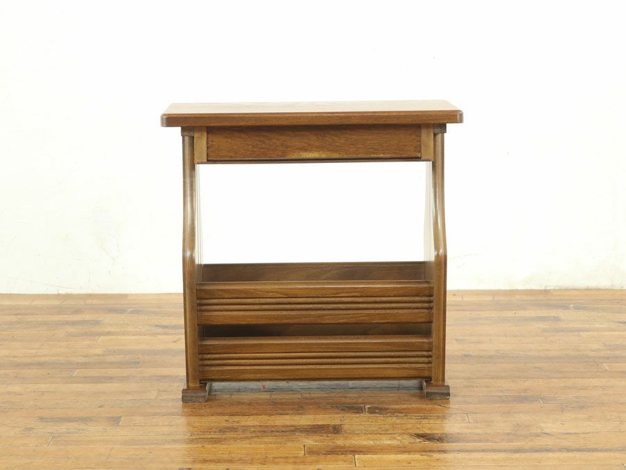 アンティーク家具 マガジンラック 64736j