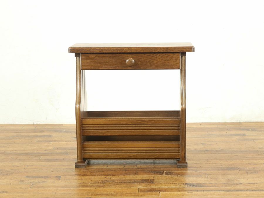 アンティーク家具 マガジンラック 64736j