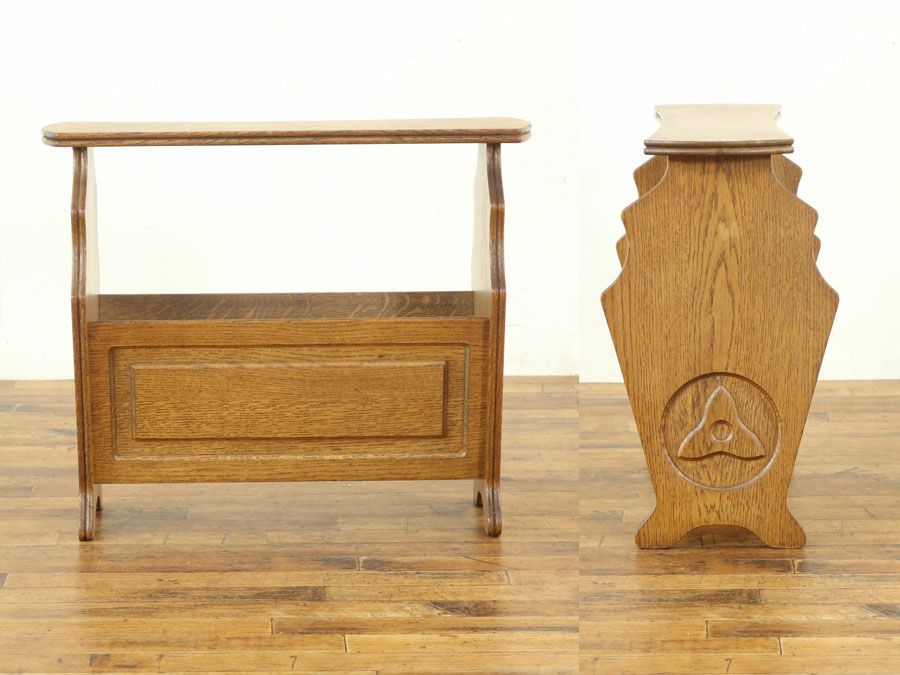 アンティーク家具 マガジンラック 64736c