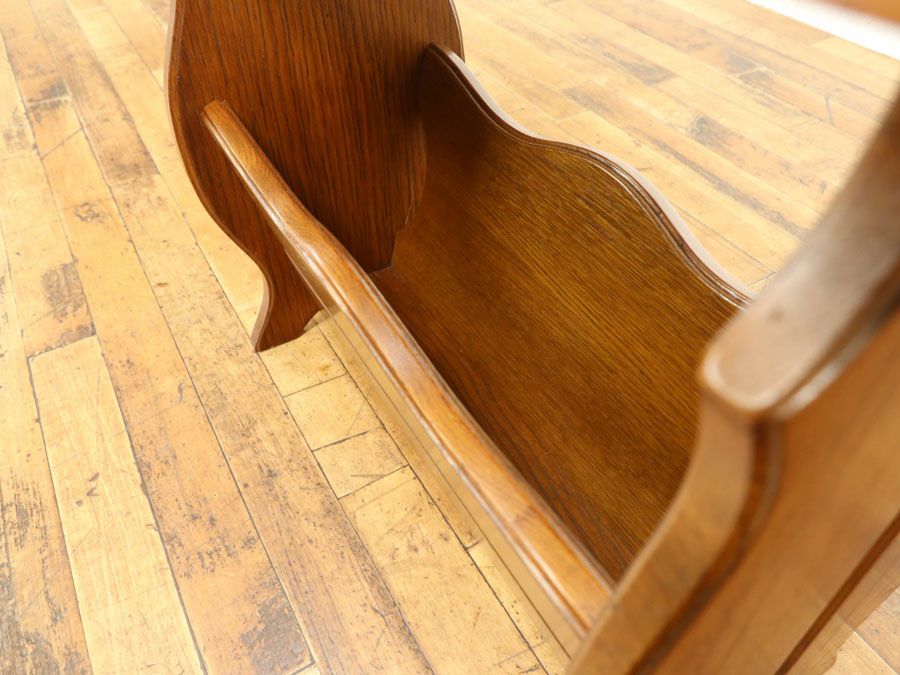 アンティーク家具 マガジンラック 64736g