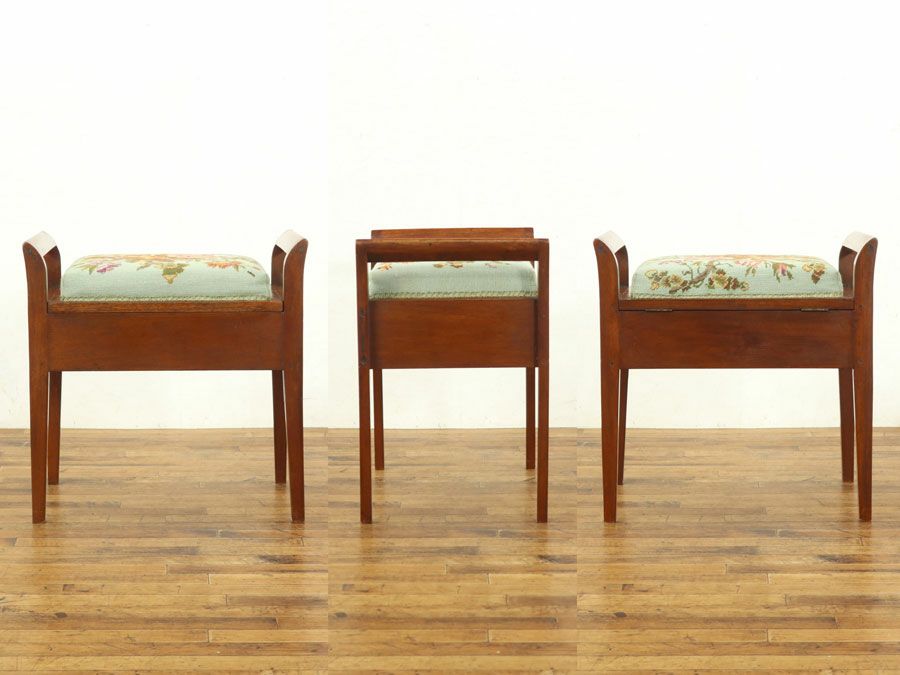 アンティーク家具 ピアノスツール 58490a