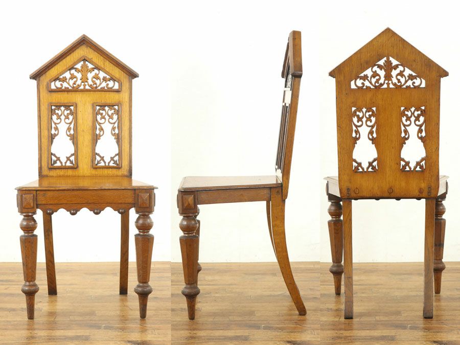 アンティーク家具 ホールチェア 58402