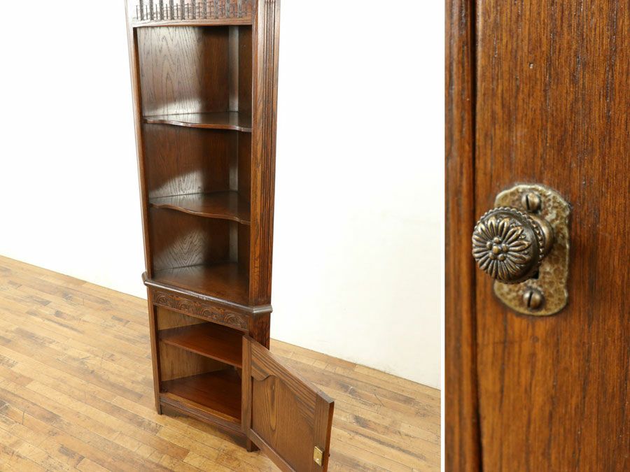 アンティーク家具 コーナーキャビネット