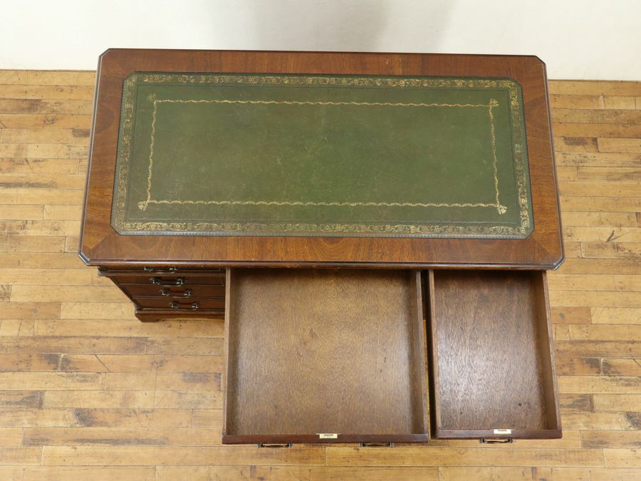 アンティーク家具 ペデスタルデスク 両袖机 58783