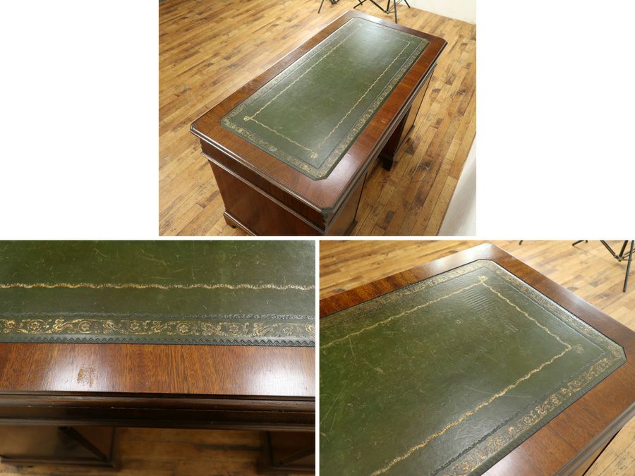 アンティーク家具 ペデスタルデスク 両袖机 58783