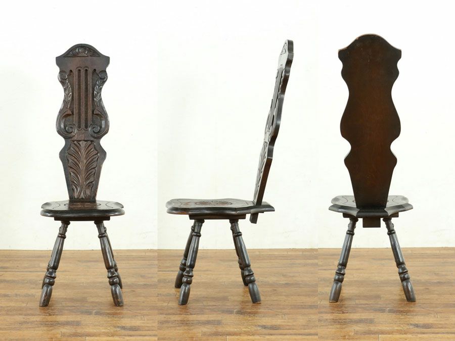 糸をつむぐ椅子、スピニングチェア 58674 | アンティークフレックス