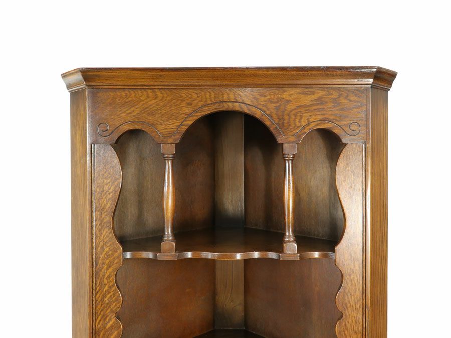 アンティーク家具 コーナーキャビネット 58564