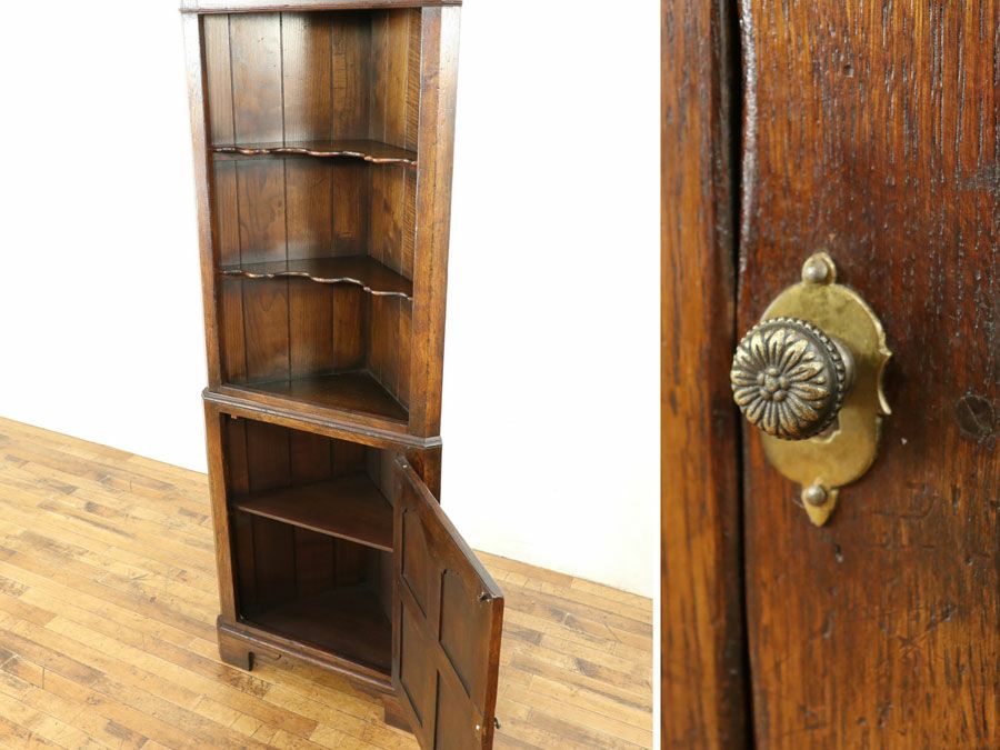 アンティーク家具 コーナーキャビネット 58784