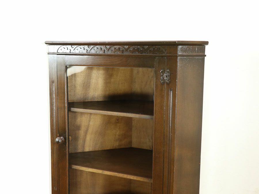 アンティーク家具 コーナーキャビネット 58574