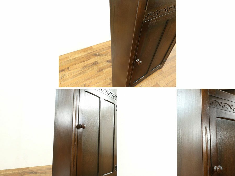 アンティーク家具 コーナーキャビネット 58574
