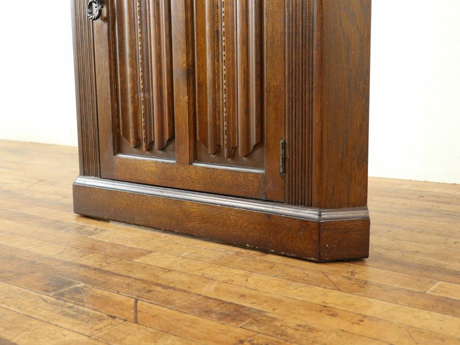 アンティーク家具 コーナーキャビネット 58625
