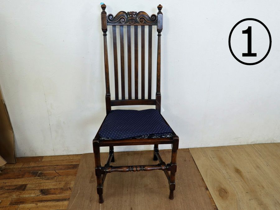 アンティーク家具 張替済チェア 58631a