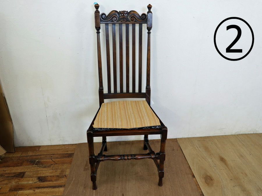アンティーク家具 張替済チェア 58631a