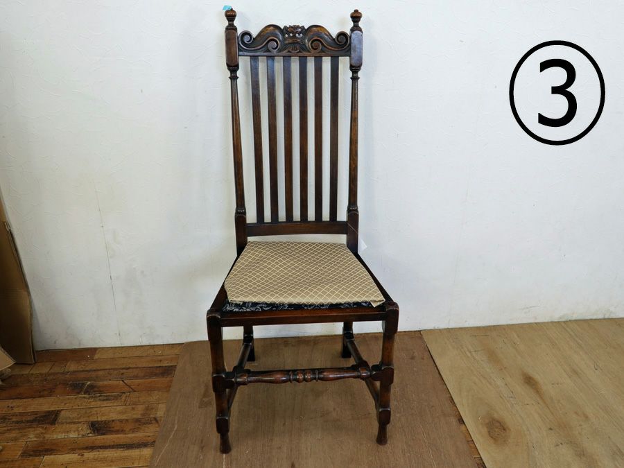 アンティーク家具 張替済チェア 58631a