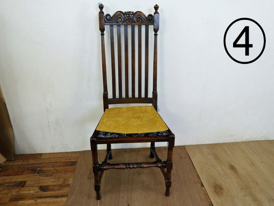 アンティーク家具 張替済チェア 58631a