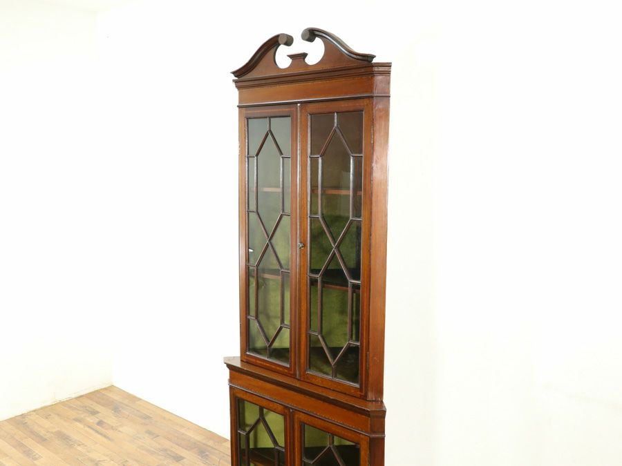 アンティーク家具 コーナーキャビネット 58751