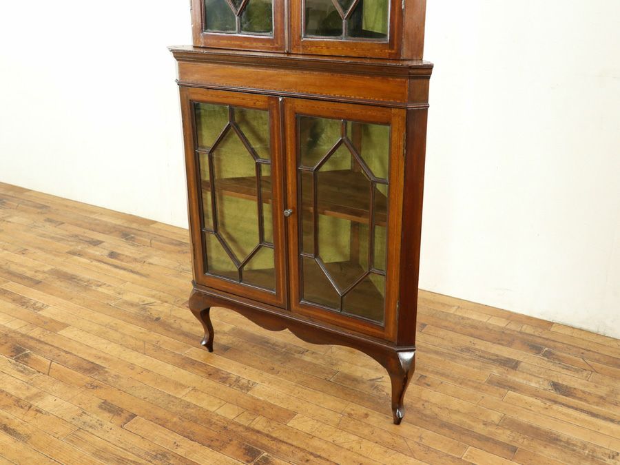 アンティーク家具 コーナーキャビネット 58751