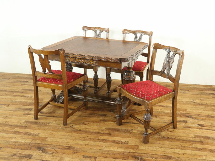 アンティーク家具 食卓セット 58285b