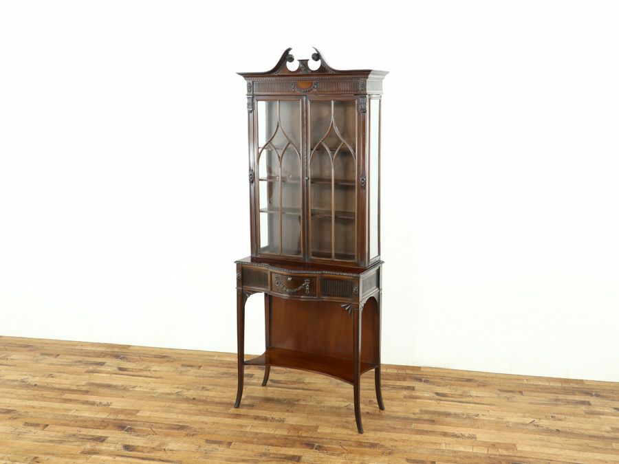 アンティーク家具 ガラスキャビネット 58904