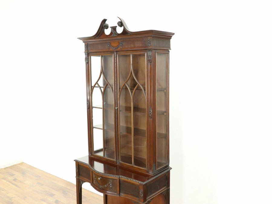 アンティーク家具 ガラスキャビネット 58904
