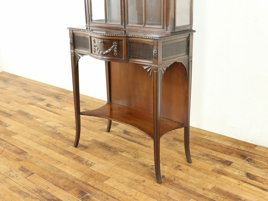 アンティーク家具 ガラスキャビネット 58904